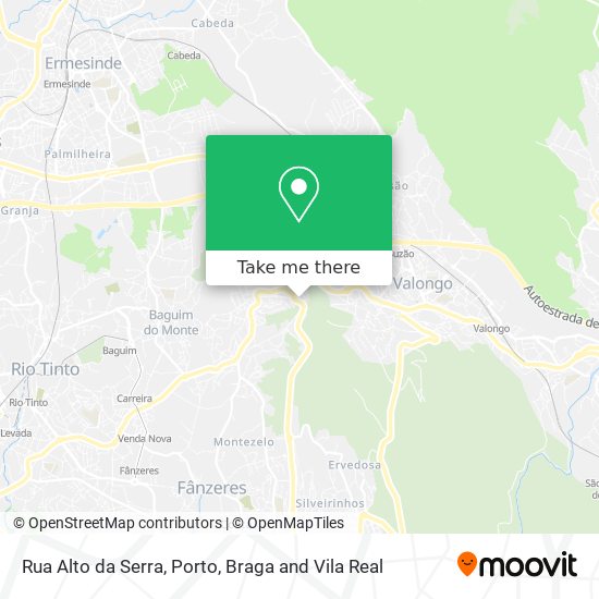 Rua Alto da Serra map