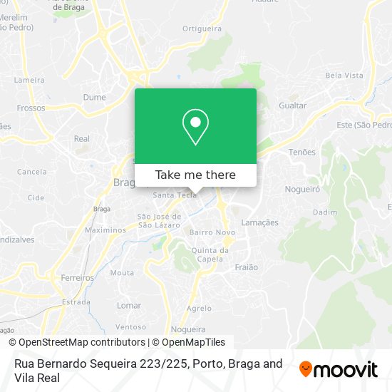 Rua Bernardo Sequeira 223/225 mapa