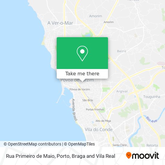 Rua Primeiro de Maio map