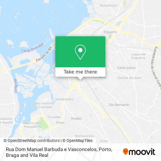 Rua Dom Manuel Barbuda e Vasconcelos map