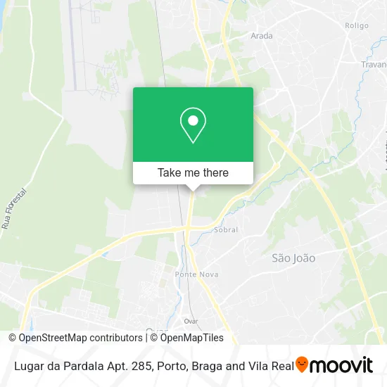 Lugar da Pardala Apt. 285 map