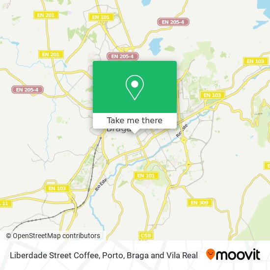 Liberdade Street Coffee map