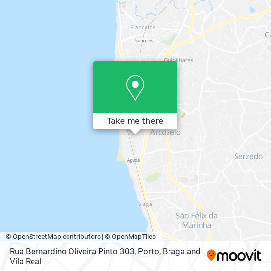 Rua Bernardino Oliveira Pinto 303 map