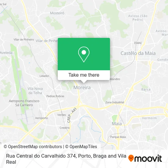 Rua Central do Carvalhido 374 map