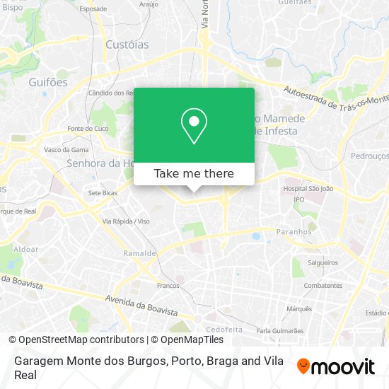 Garagem Monte dos Burgos map