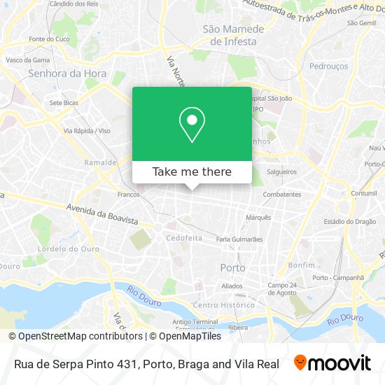 Rua de Serpa Pinto 431 mapa