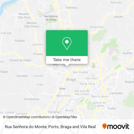 Rua Senhora do Monte map