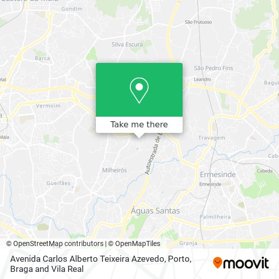 Avenida Carlos Alberto Teixeira Azevedo map