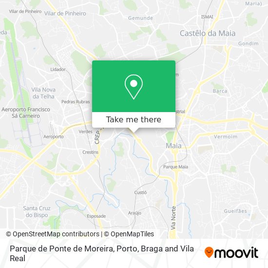 Parque de Ponte de Moreira map