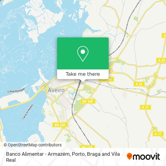 Banco Alimentar - Armazém map