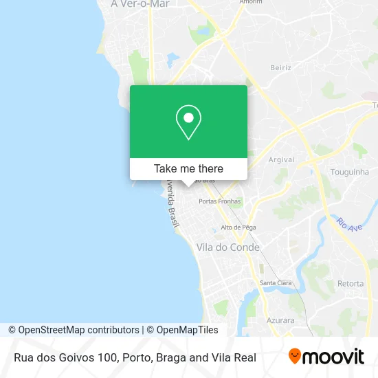 Rua dos Goivos 100 map