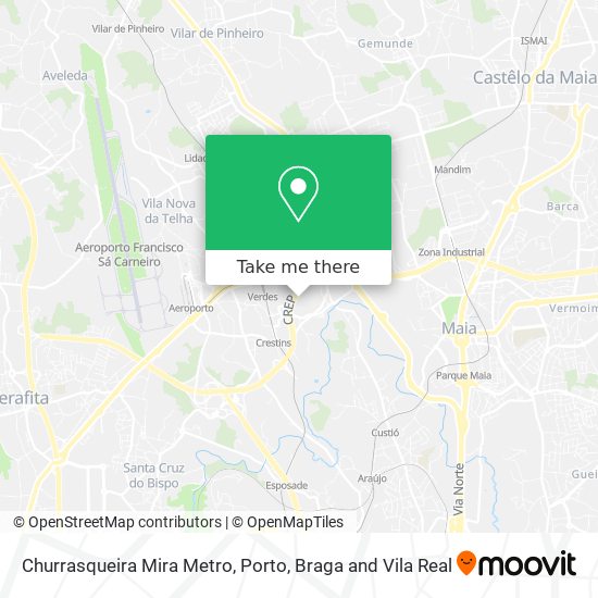 Churrasqueira Mira Metro map