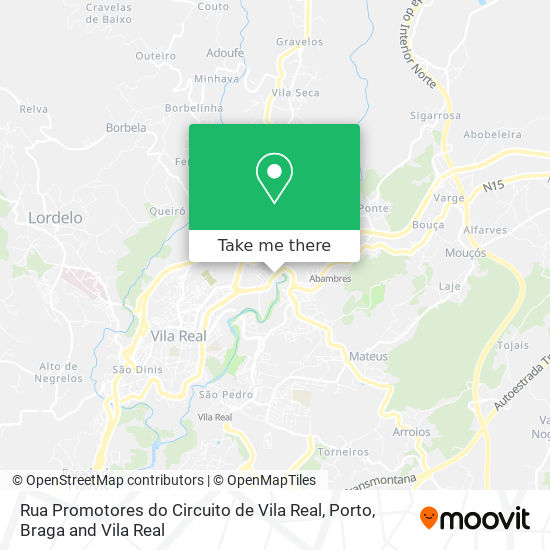 Rua Promotores do Circuito de Vila Real map