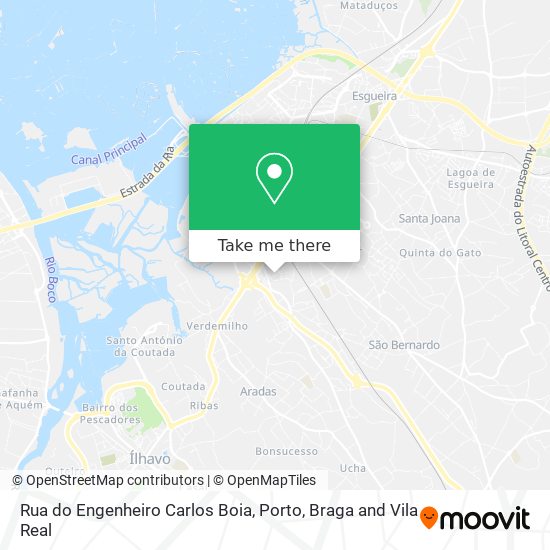 Rua do Engenheiro Carlos Boia mapa