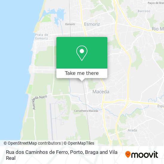 Rua dos Caminhos de Ferro map