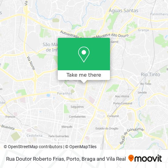 Rua Doutor Roberto Frias mapa