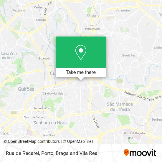 Rua de Recarei map