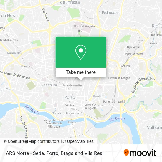 ARS Norte - Sede map