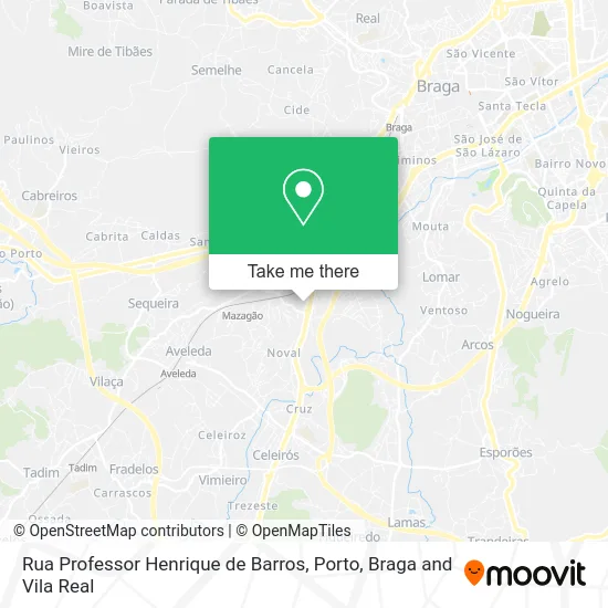 Rua Professor Henrique de Barros map