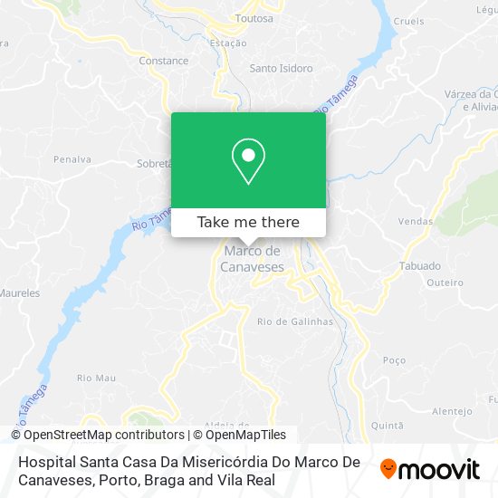Hospital Santa Casa Da Misericórdia Do Marco De Canaveses map