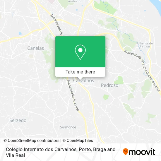 Colégio Internato dos Carvalhos map