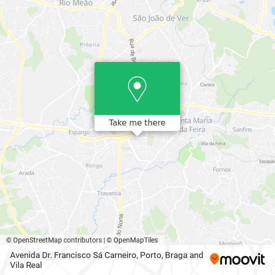 Avenida Dr. Francisco Sá Carneiro mapa