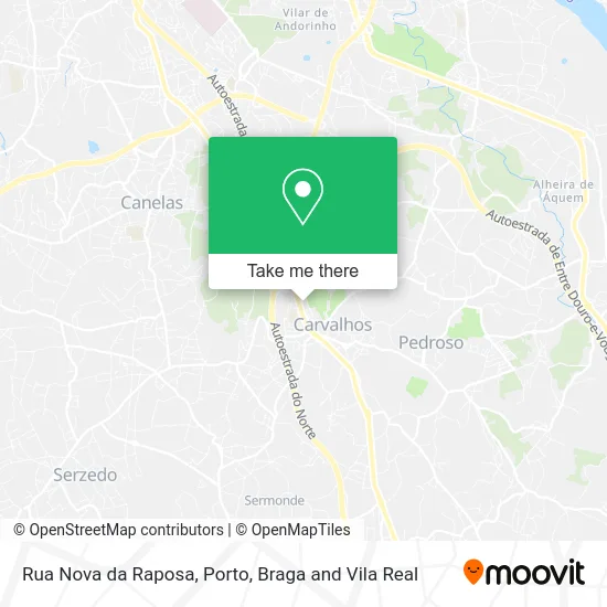 Rua Nova da Raposa map