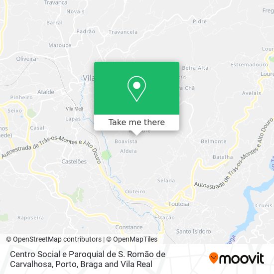 Centro Social e Paroquial de S. Romão de Carvalhosa map