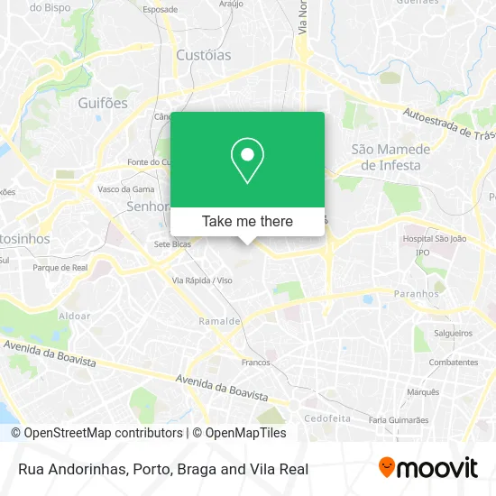 Rua Andorinhas map