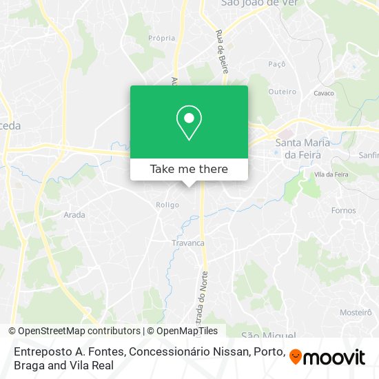 Entreposto A. Fontes, Concessionário Nissan map