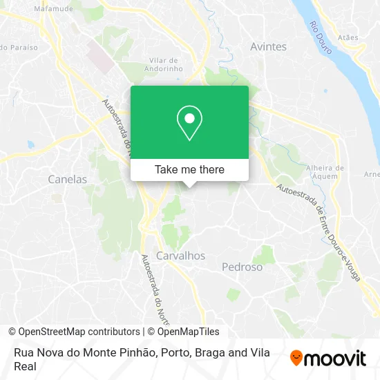 Rua Nova do Monte Pinhão map