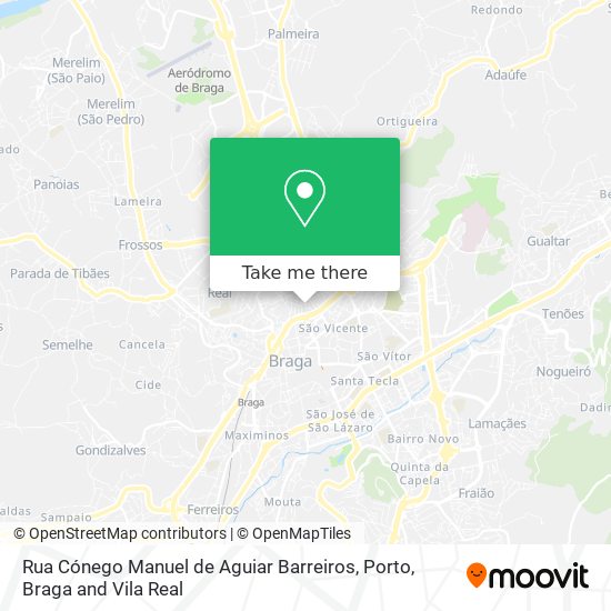 Rua Cónego Manuel de Aguiar Barreiros map