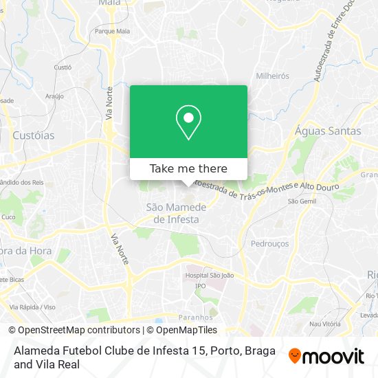 Alameda Futebol Clube de Infesta 15 map