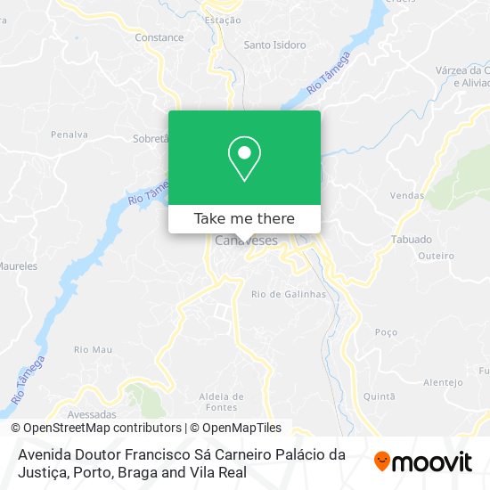 Avenida Doutor Francisco Sá Carneiro Palácio da Justiça map