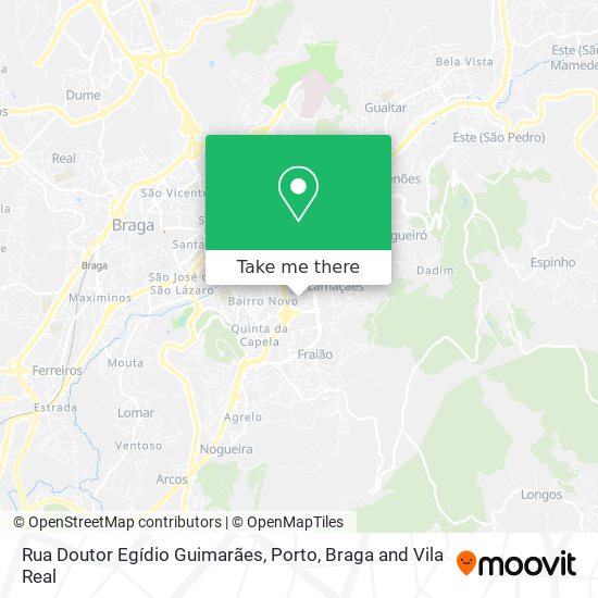 Rua Doutor Egídio Guimarães map