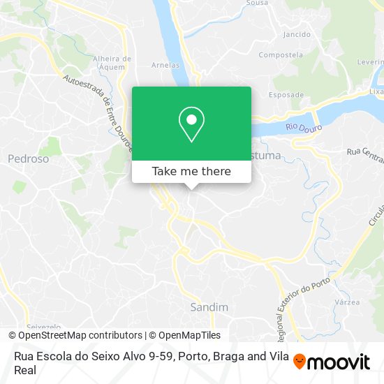 Rua Escola do Seixo Alvo 9-59 mapa