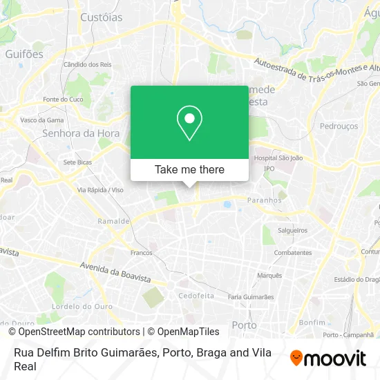 Rua Delfim Brito Guimarães map