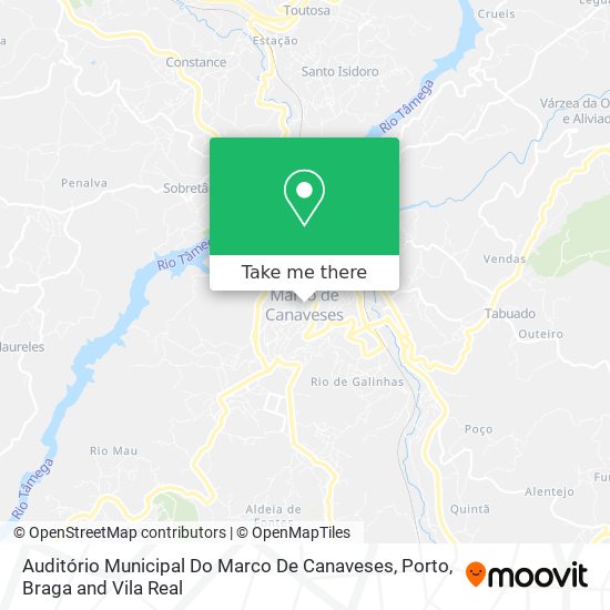 Auditório Municipal Do Marco De Canaveses map