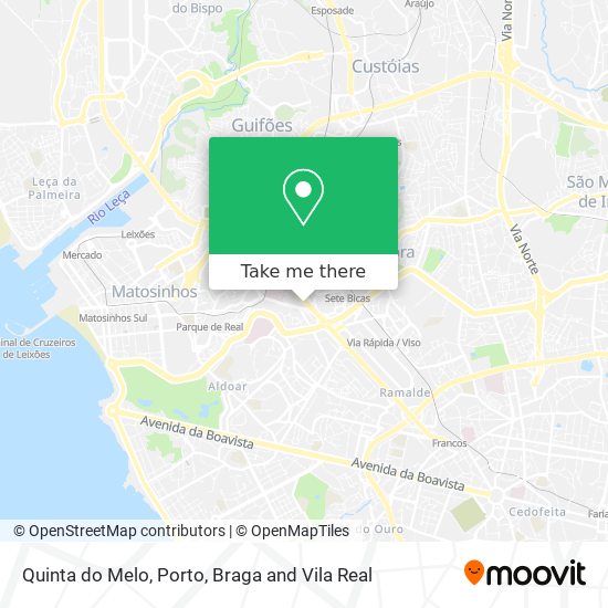 Quinta do Melo map