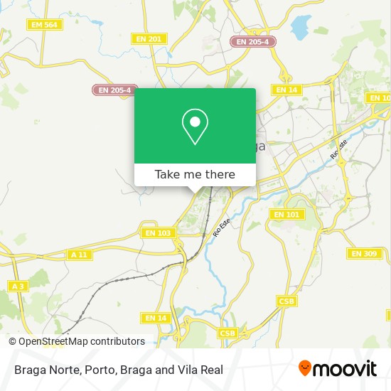 Braga Norte map