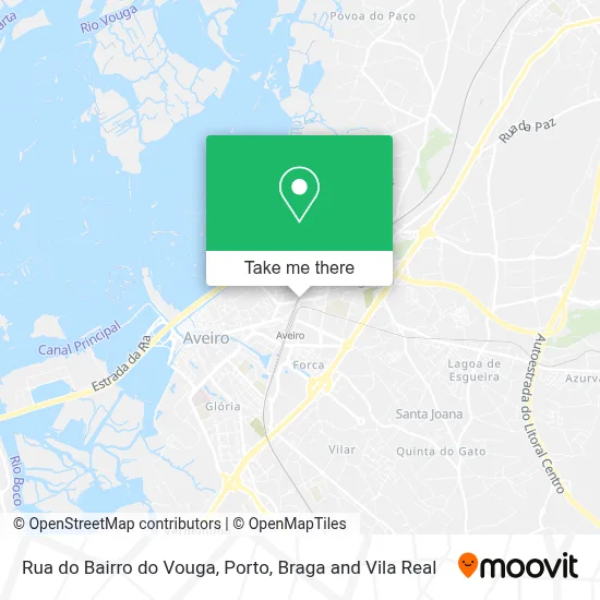 Rua do Bairro do Vouga map