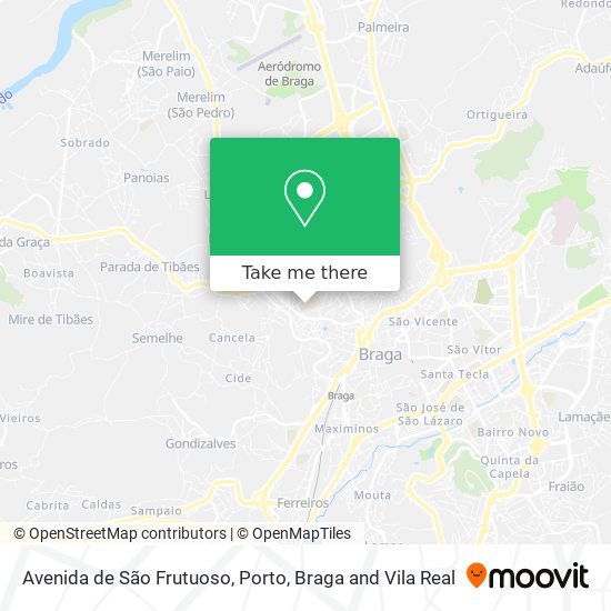 Avenida de São Frutuoso mapa
