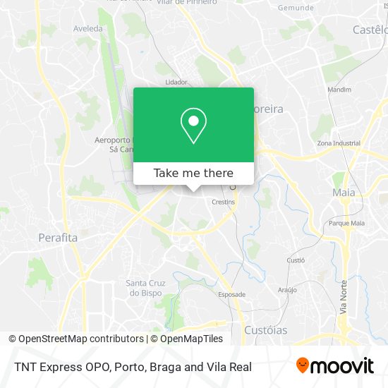 TNT Express OPO map
