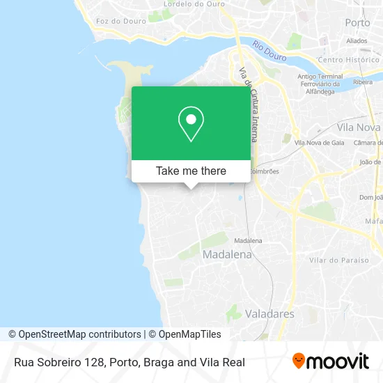 Rua Sobreiro 128 map