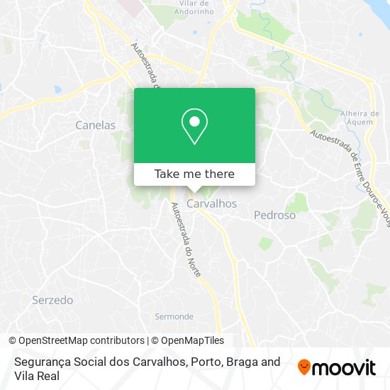 Segurança Social dos Carvalhos map