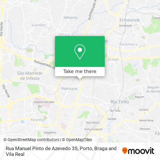 Rua Manuel Pinto de Azevedo 35 mapa