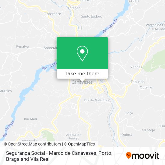 Segurança Social - Marco de Canaveses map