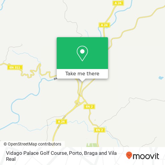 Vidago Palace Golf Course map