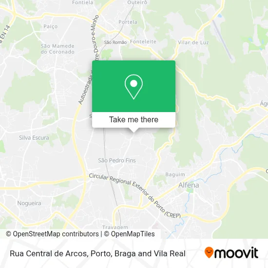 Rua Central de Arcos map