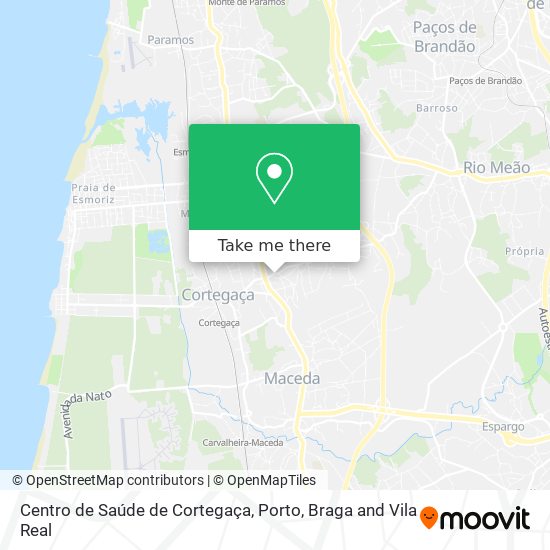 Centro de Saúde de Cortegaça map